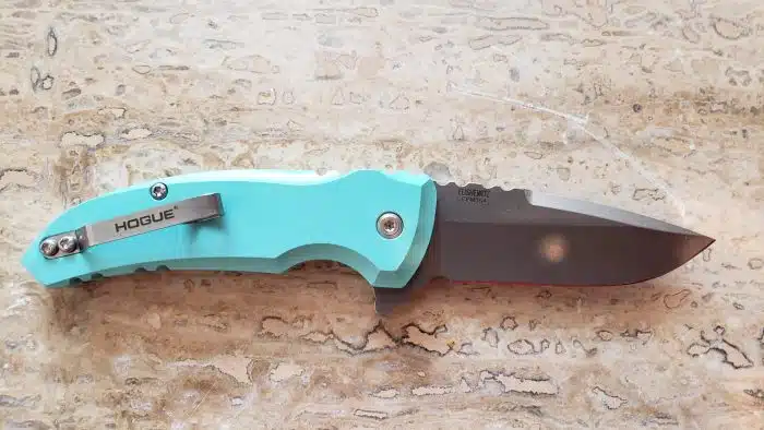 Hogue Knives 24173 X1 Microflip Knife, Manual Folder, Aquamarine - Image 2