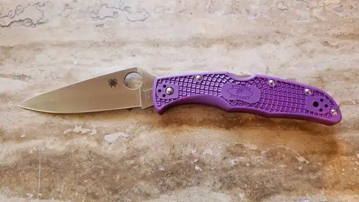 Spyderco Endura 4 Lightweight Knife Purple FRN C10FPPR