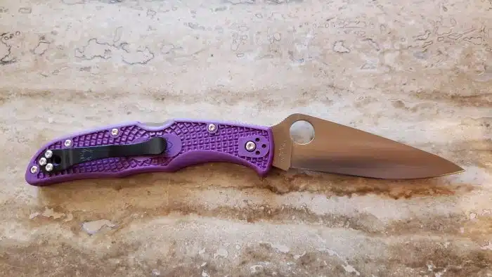 Spyderco Endura 4 Lightweight Knife Purple FRN C10FPPR - Image 2