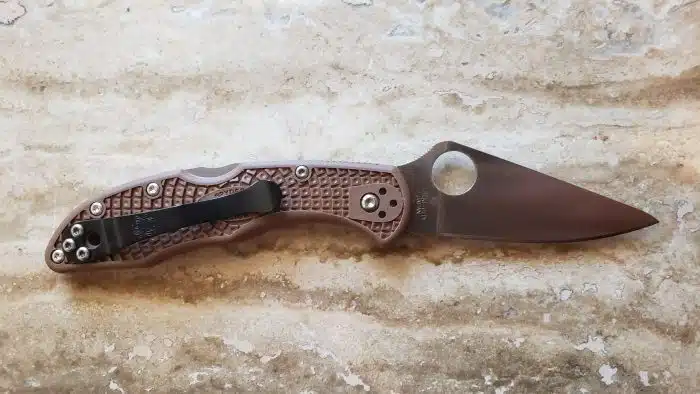 Spyderco Delica 4 Lightweight Brown FRN C11FPBN - Image 2