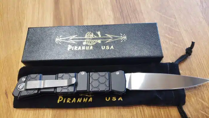 Piranha P-21B Model P-21 Auto Black, Mirror Finish Blade - Image 2