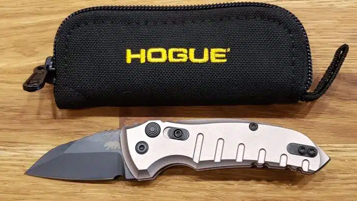 Hogue 24147 A01 FDE Black Wharncliffe CA Legal Automatic