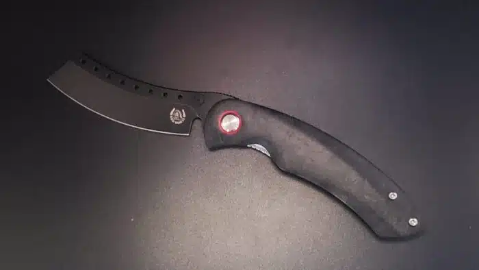 Red Horse Knife Works Hell Razor P Shredded CF Black Stonewash