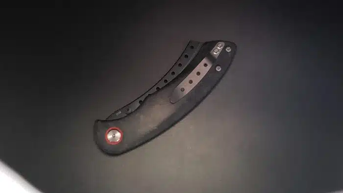 Red Horse Knife Works Hell Razor P Shredded CF Black Stonewash - Image 2