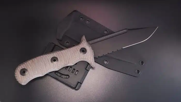 Bastinelli Binome BAS240 Fixed Blade M390 Micarta Kydex - Image 2