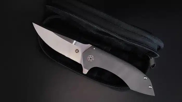 Alliance Designs Vi Knives AL010 Mini Veneno Titanium Framelock Satin