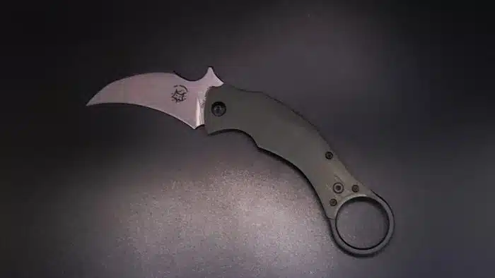 Bastinelli Creations Blackbird OD Green N690 Folding Karambit BAS210G