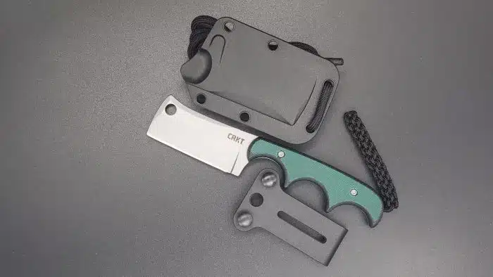 CRKT Minimalist Cleaver Green Black 2383