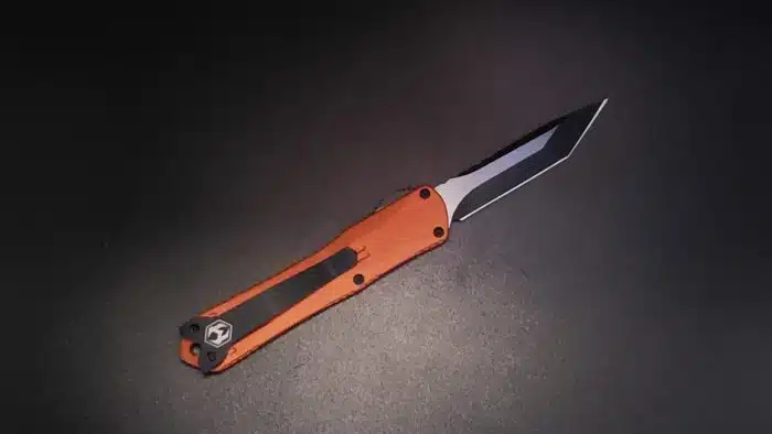 Heretic Knives Manticore S Tanto Black Orange Elmax H023-10A-Org - Image 2