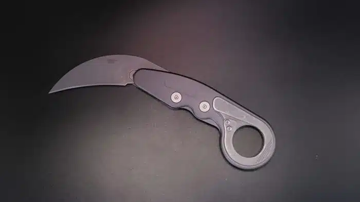 CRKT Provoke 4045 Compact Kinematic Karambit Stonewash D2