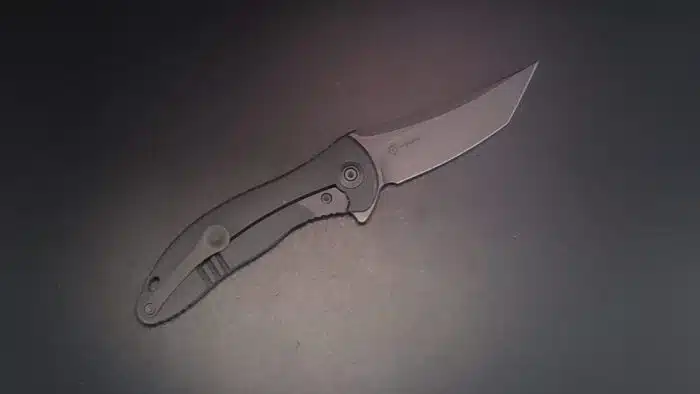 WE Knife Mini Synergy Integral Ti Framelock 20CV Stonewash 2012A - Image 2