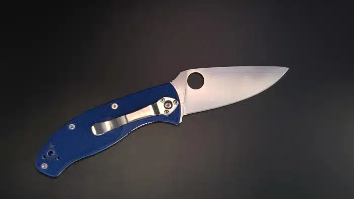 Spyderco Tenacious C122PBL Lightweight Blue FRN Handles S35VN - Image 2