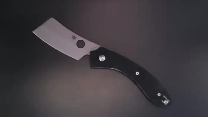 Spyderco Roc Folder Cleaver black G10 Bead Blast VG-10 C177GP