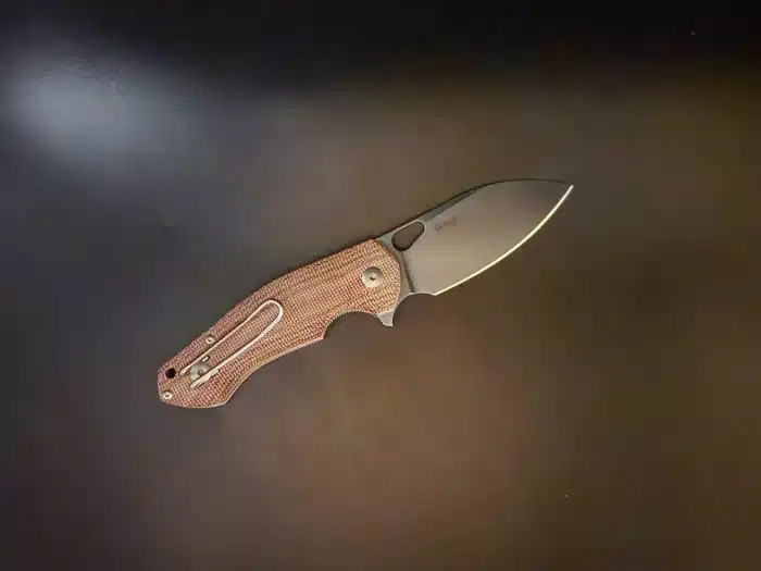 GiantMouse ACE Biblio Red Canvas Micarta M390 - Image 2