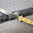 TAKCOM Stubby OTF 1.98″ Stonewashed 154CM Bayonet Black Aluminum Carbon Fiber Insert