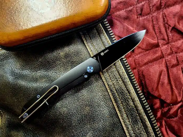 PMP User 2 Black Titanium Handle & S90V Blade Blue Hardware