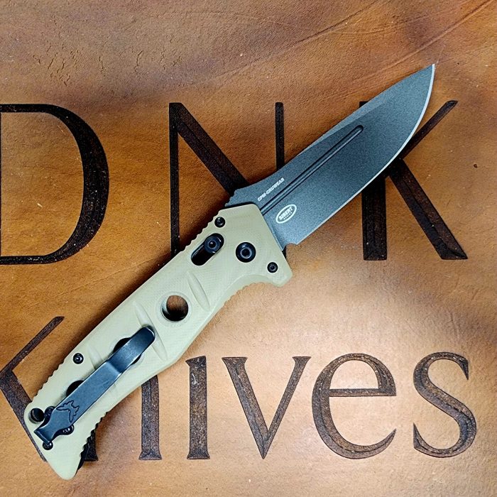 Benchmade Adamas 2750GY-3 Shane Sibert Auto Desert Tan Tungsten Gray - Image 2