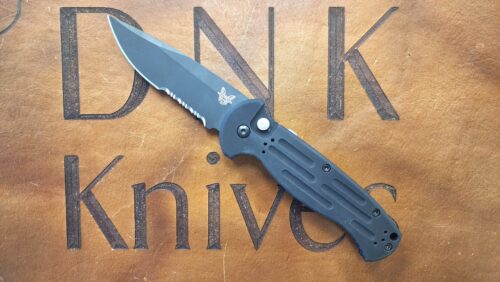 Benchmade 9051SBK AFO 2 Automatic Knife, Serrated Preowned