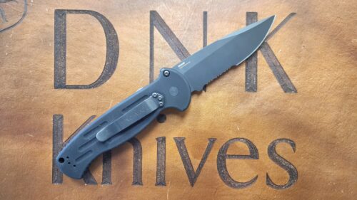 Benchmade 9051SBK AFO 2 Automatic Knife, Serrated Preowned
