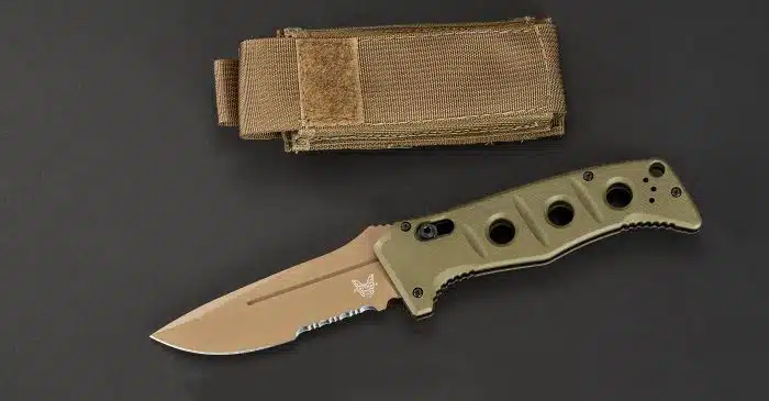 Benchmade Adamas Sibert Auto Olive G10 Flat Earth Cerakote 2750SFE-2