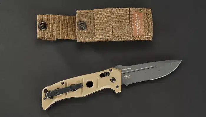 Benchmade Adamas Sibert Desert Tan G10 Tungsten Gray Cerakote 2750SGY-3 - Image 2