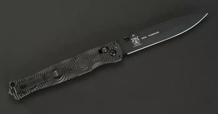 Benchmade SOCP Tactical Folder D2 AXIS Lock CF-Elite 391BK - Image 2