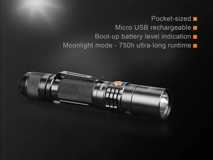 Fenix UC35 V2.0 Black USB Rechargeable 1000 Lumen Flashlight - Image 2