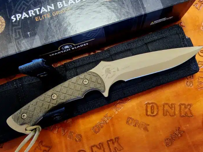 Spartan Blades Ares 5.375" Fixed Fighter/Combat Utility S45VN SB1DEGRNLBK