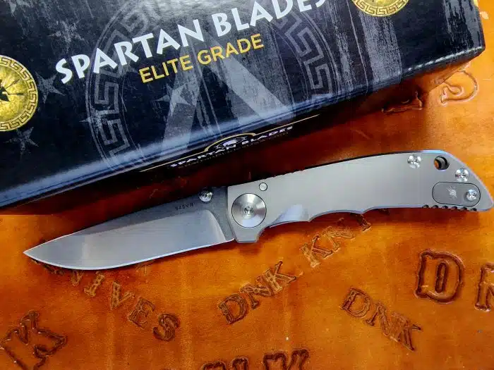 Spartan Blades Harsey 3.25" Framelock Folder S45VN Stonewashed SF10SW