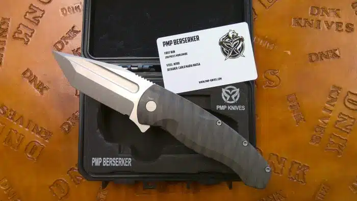 PMP Berserker Flamed Ti Sandblasted M390 Tanto PMP057