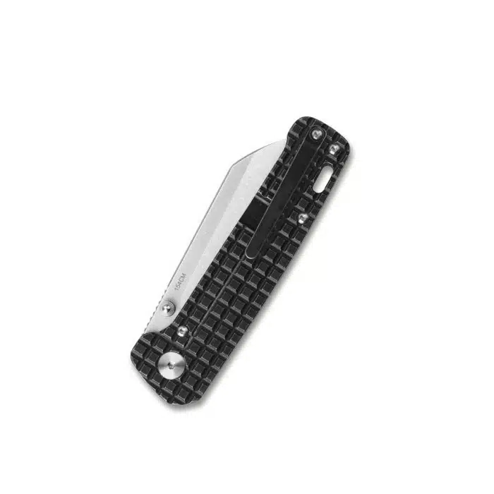 QSP Penguin Black Frag Titanium Framelock Stonewashed 154CM Sheepsfoot QS130-NFRG - Image 2