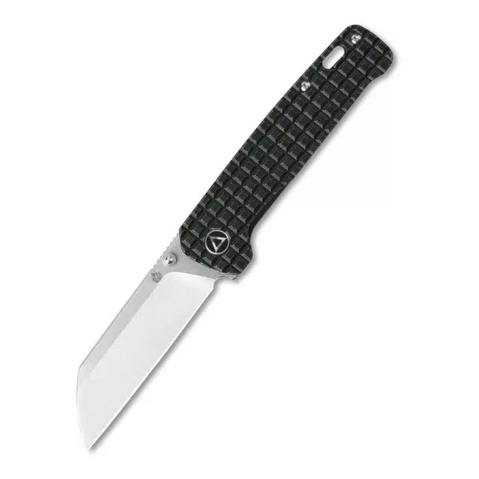 QSP Penguin Black Frag Titanium Framelock Stonewashed 154CM Sheepsfoot QS130-NFRG