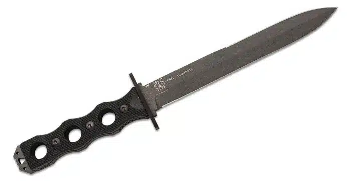 Benchmade SOCP Fixed Blade Dagger 7.11" Cobalt Black CPM-3V Black G10 - Image 2