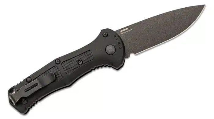 Benchmade Mini Claymore 9570BK Auto Black CPM-D2 Black Grivory Handles - Image 2