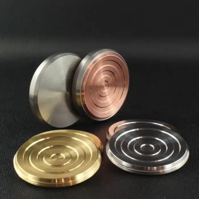 Focusworks Drifter Magnetic Fidget Slider Stainless w/Brass Inlay