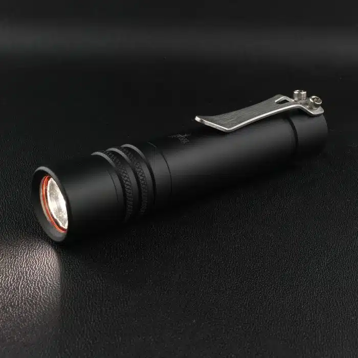 Focusworks F3 EDC 5000K LED Flashlight 14500 Black Aluminum