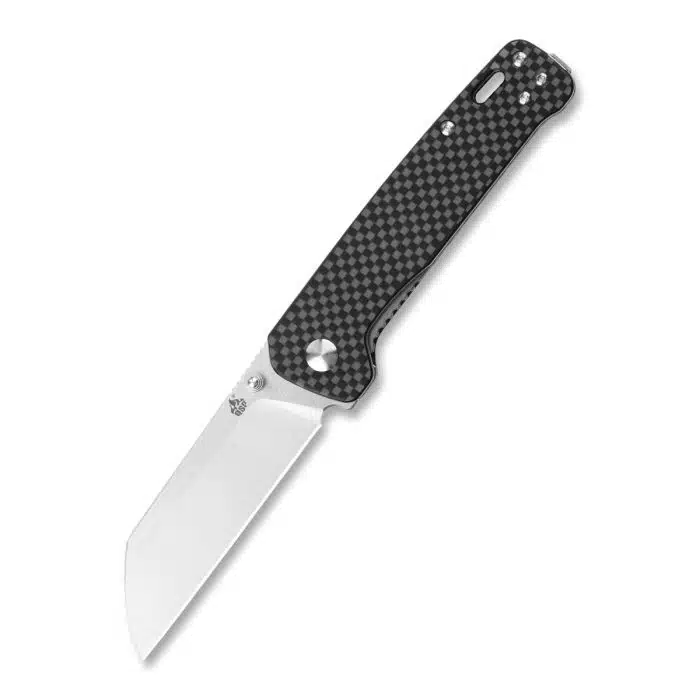 QSP Penguin 3.06" D2 2 Tone Satin Sheepsfoot Blade Carbon Fiber Overlay G10 QS130-E