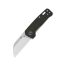 Demko Knives AD20.5 Shark Lock 3.2″ Stonewashed 20CV Clip Point Black G10