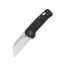 QSP Hedgehog Slip Joint Blue Denim Micarta 2.875″ 14C28N Satin Cleaver Blade QS142-B
