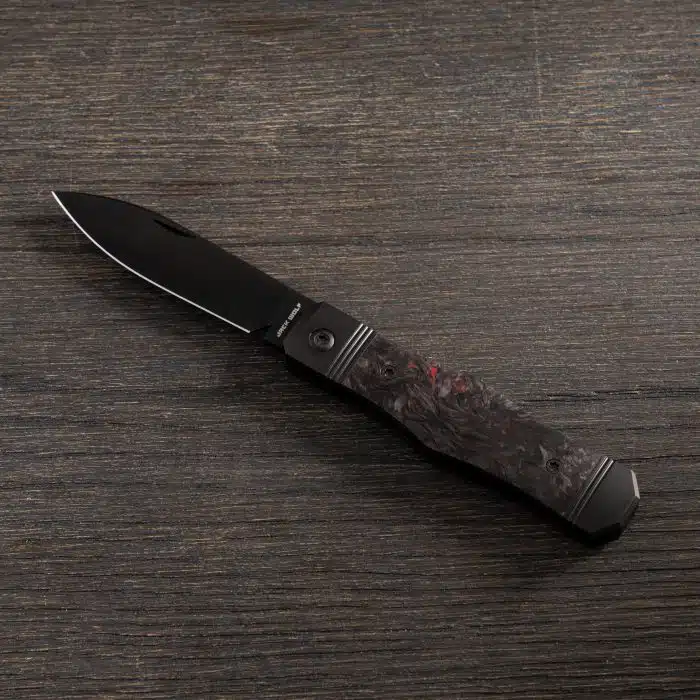 Jack Wolf Knives Vampire Jack Fat Carbon Dark Matter Red S90V