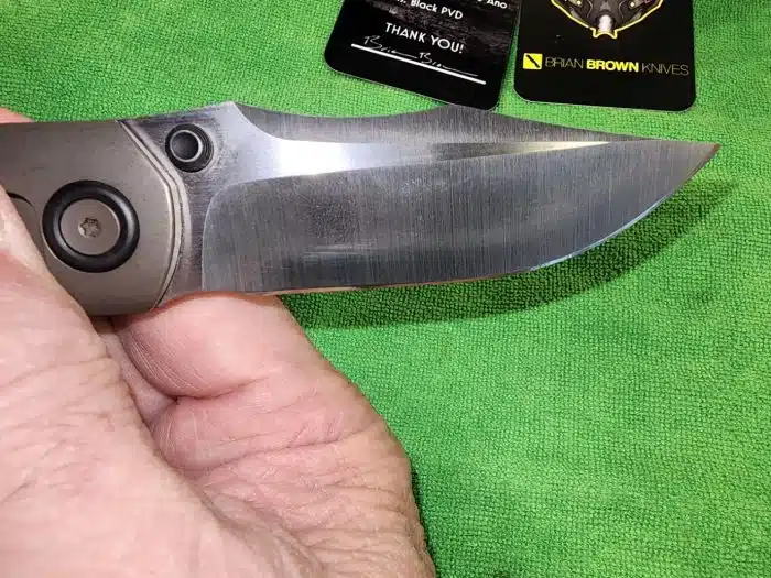 Brian Brown Raptor v2 Marbled CF inlay on Bronze Ano Titanium Preowned - Image 5