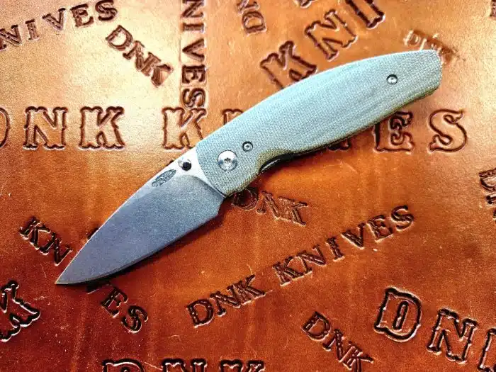 Three Rivers Manufacturing Neutron 2 Linerlock 3D Contoured OD Green Micarta Scales