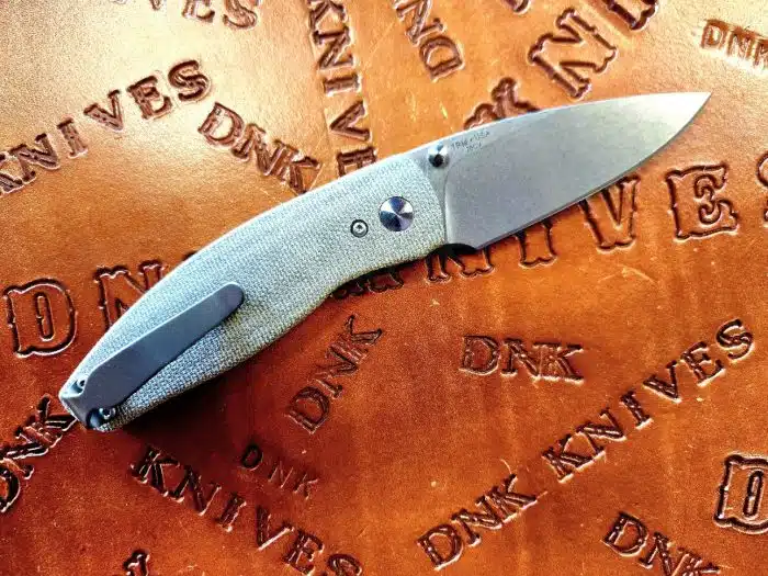 Three Rivers Manufacturing Neutron 2 Linerlock 3D Contoured OD Green Micarta Scales - Image 2