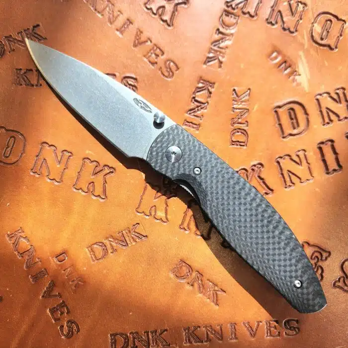 Three Rivers Manufacturing Atom 3D Contoured Carbon Fiber Scales Stonewashed CPM-20CV