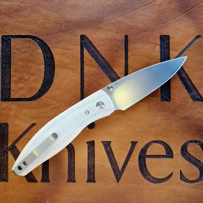 Three Rivers Manufacturing Atom Linerlock 3D Contoured Natural Micarta Scales - Image 2