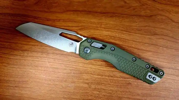 Microtech MSI 210T-10PMOD Ram-Lok OD Green Polymer Stonewashed Blade