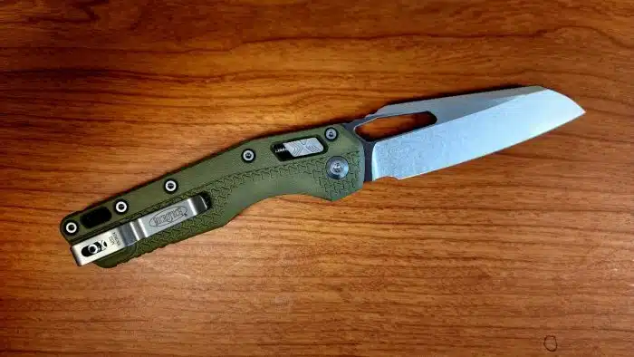 Microtech MSI 210T-10PMOD Ram-Lok OD Green Polymer Stonewashed Blade - Image 2