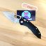 QSP Penguin Stonewashed Titanium Framelock Satin 154CM Sheepsfoot QS130-P