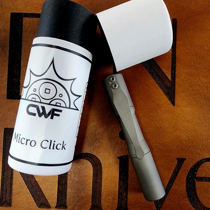 CWF Custom Flashlights 10440 Micro Click Stonewashed Titanium 4500K Chimera Driver