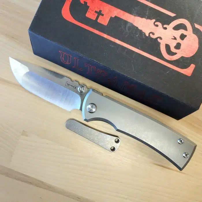 Preowned Chaves Redencion Street Full Titanium Drop Point Compound Grind